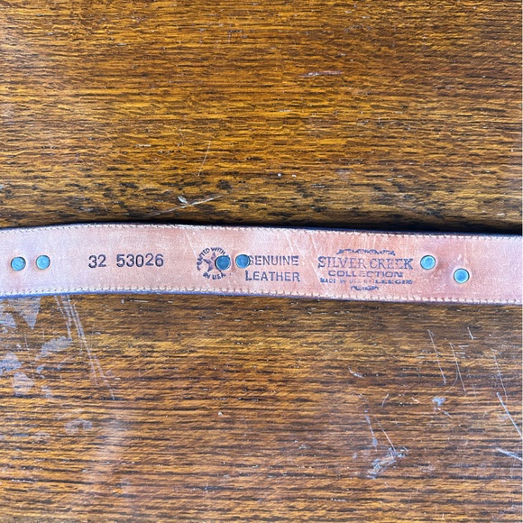 Leegin Purple Leather Metal Embellishment Belt Silver Creek Western Southwest - Picture 13 of 13